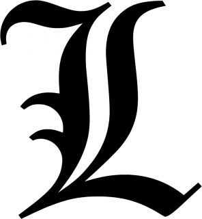 Old English Letter L Initial Decal 9 75 Choose Color