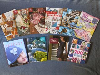 Lot of Crochet Pattern Books and Booklets