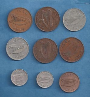Ireland Coins 1928 1969 Different Years Values