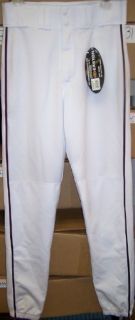 Adult Easton Pro Baseball Softball White Pants New