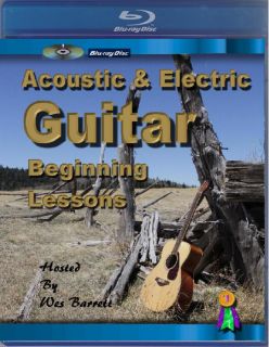 Blu Ray] GUITAR ACOUSTIC & ELECTRIC BEGINNER INSTRUCTION LESSONS DVD