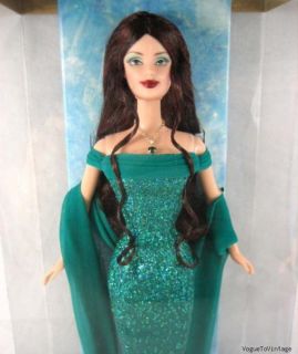 May Barbie Birthstone Collection May Emerald Brunette Doll w Swarovski
