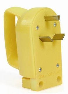  RV 30 Amp Electrical Cord Male Replacement Plug End w Handle