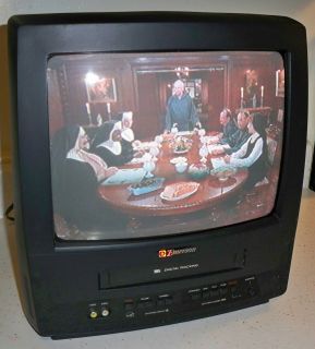 Emerson EWC 1302 13 TV VCR Combo Video Cassette Recorder Television