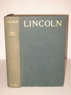 Emil Ludwig Lincoln English Transl 1930 1stEd IllustD