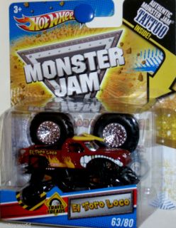 EL TORO LOCO #63/80 Hot Wheels Monster Jam 2011 TRAVEL TREADS
