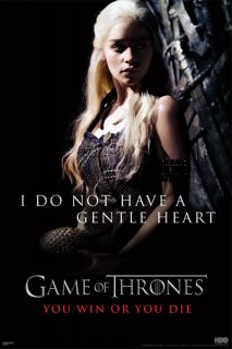 HBO Game of Thrones Gentle Heart Emilia Clarke Poster