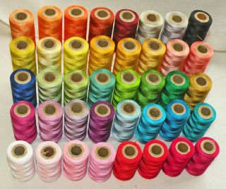 50 Large Art Silk Rayon Embroidery Machine Thread