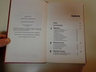 Electronic Conversions Symbols Formulas 1975 Math Reference Tab Books