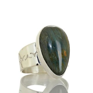 Mine Finds by Jay King Petrified Swamp Bog Wood Pear Shape Ring