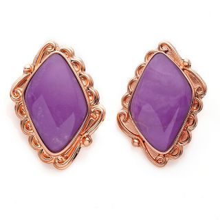 Jewelry Earrings Stud Jay King Phosphosiderite Desert Rosé Metal