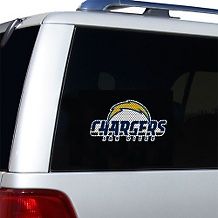 nfl team logo window cling san diego chargers $ 15 99