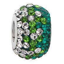 charming silver inspirations green fade bead charm price $ 35 90 note