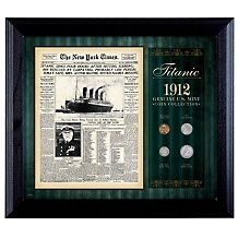 1912 titanic framed commemorative 4 coin set price $ 129 95