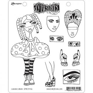 Dyan Reaveleys Dylusions Cling Stamp Collection   Curious Corrin at