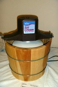 Rival Wood Tub Electric Ice Cream Maker Freezer 8550