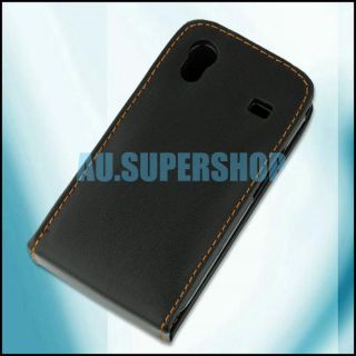 Leather Protector Case for Samsung Galaxy Ace S5830 Blk