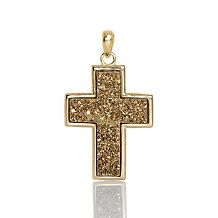 Sterling Silver Diamond Accent Cross Pendant with 18 Chain