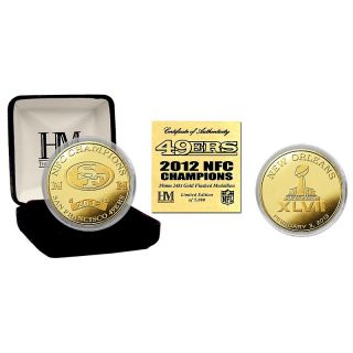 Highland Mint NFL 2012 NFC Conference Champions Gold Plated
