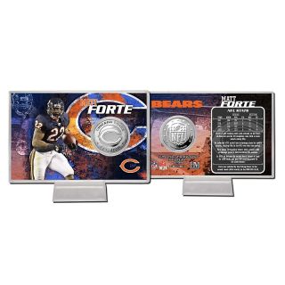 2012 NFL Silver Plated Coin Card by The Highland Mint   Matt Forte at