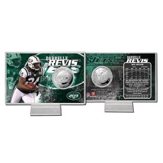 2012 NFL Silver Plated Coin Card by The Highland Mint   Darrelle Revis