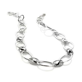Jewelry Necklaces Chain Stately Steel Open/Closed Multi Oval Link