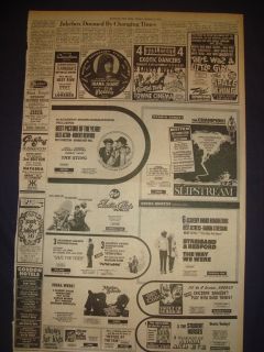 0703412DR Slipstream Eric Clapton Movie Advert March 8 1974 Newspaper