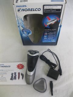 Cordless razor, protective cap, power cord, cleaning brush, and manual