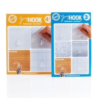 Jimmy Hook Removable and Reusable Hooks Set   10 Piece