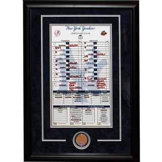 Steiner Sports 2008 Yankees Final Game Replica Lineup Card with Game