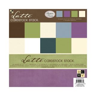 Die Cuts With A View Latte Cardstock 12 x 12 Solid Color Paper Stack