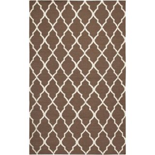  Rugs Flat Woven Rugs Rizzy Home Swing Dhurrie Rug Brown   8 x 10