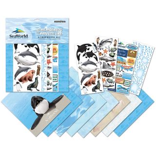 Sea World Adventure Parks Scrapbook Page 12 x 12 Kit   Remembering