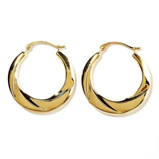 Michael Anthony Jewelry® 10K Graduated Twist Hoop Earrings