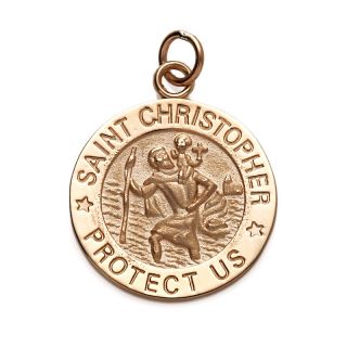 Michael Anthony Jewelry 10K Gold St. Christopher Medallion Pendant
