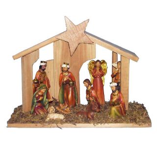 Kurt Adler Kurt Adler 12 Nativity Stable and Set of 11 Figures