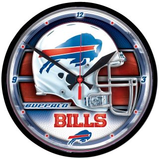  Pro Football Fan Buffalo NFL Team 12 3/4 Round Clock   Bills
