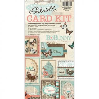 110 1326 bobunny gabrielle card kit with 6 x 12 pad and envelopes note