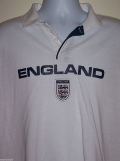 England National Football polo shirt Three Lions UEFA UK Great Britain