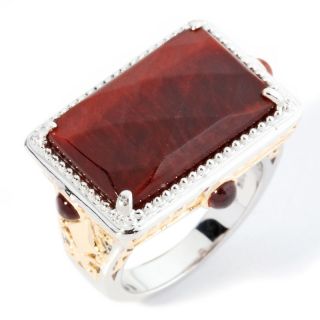  tone red tiger s eye and garnet ring note customer pick rating 13 $ 34
