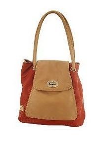 Couture by Kooba Charlotte Tote w Flap Front Turnlock Detail