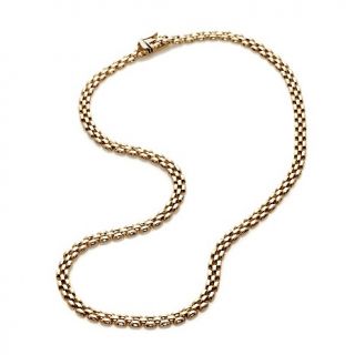  Necklaces Chain 14K Gold 4mm Polished Panther Link 17 Necklace