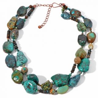  by Jay King Jay King Hubei and Anhui Turquoise Copper 17 3/4 Necklace