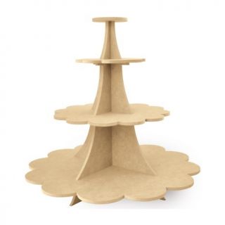  Kaisercraft Beyond The Page Tiered MDF Cupcake Stand   15 1/2H