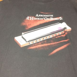 Aerosmith Honkin on Bobo 2004 World Tour T Shirt Size L Harmonica
