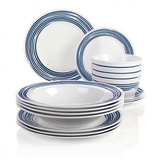  Mangano Strokes of Color 16 piece Premier Dinnerware Set