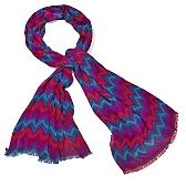 curations printed scarf with fringe $ 16 95