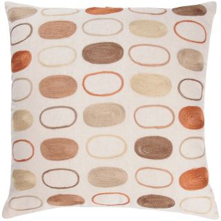 Home Home Décor Throw Pillows 18 x 18 Embroidered Ovals Pillow