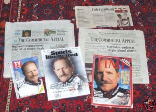  Dale Earnhardt Newspapers Time Sports Illustrated