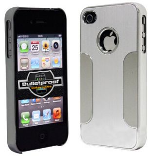 Silver Deluxe Chrome Aluminum Hard Case Cover F iPhone 4 4S